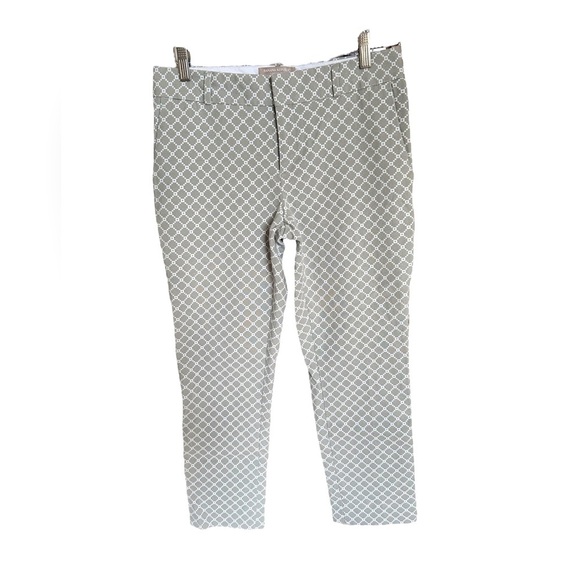 Banana Republic “Hampton Pant” Argyle Pattern Crop Pants - Picture 1 of 6